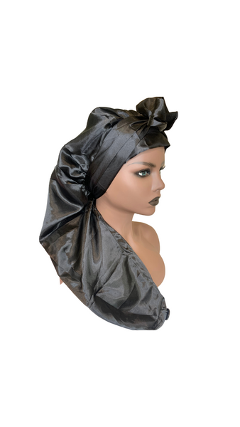 Designer Bonnets for Sale  Silky Black Chanel Bonnet by Wave Pro